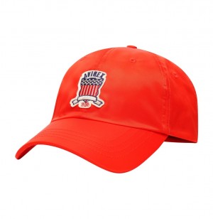 Chapeaux Avirex Icon Hat Homme Rouge | ZDYXL-2368