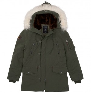 Jackets & Coats Avirex N-3b Snorkel Jacket Homme Vert | LUEXQ-8726