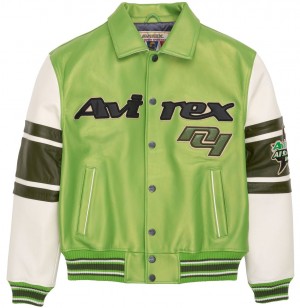 Leather Avirex Stars And Stripe Jacket Homme Multicolore | TYQDC-3425