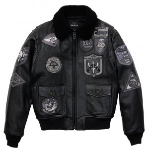 Leather Avirex The G-1 Flight Jacket Homme Multicolore | UEFRP-9510