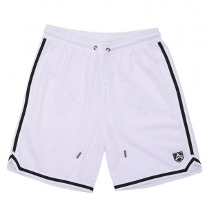 Short Avirex Icon Mesh Short Homme Blanche | YOETX-6201