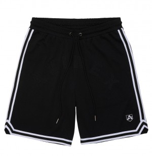 Short Avirex Icon Mesh Short Homme Noir | KOTIS-3941