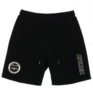 Short Avirex Stadium Short Homme Noir | EVIRF-0943