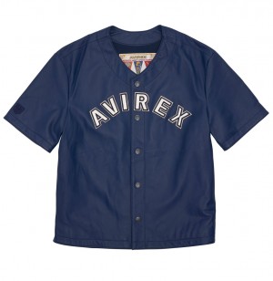 Tees Avirex Game Day Nappa Leather Jersey Homme Multicolore | KNFSA-2597