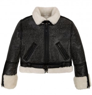 Veste Avirex Cropped Shearling Jacket Femme Multicolore | YHGBP-8412