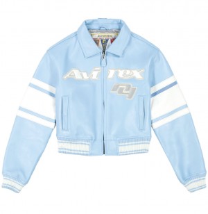Vestes Avirex Cropped Legend Jacket Homme Rouge Bleu | XMJBV-5136