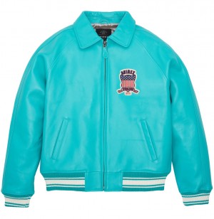 Vestes Avirex Icon Jacket Homme Turquoise | LXKWU-9140