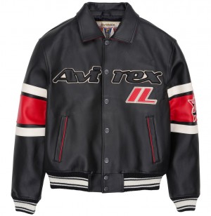 Vestes Avirex Limited Edition City Series Chicago Jacket Homme Noir | OMQVC-8634